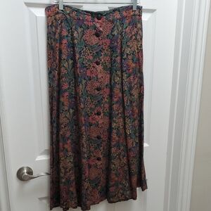 🌺 3 / $45 Floral Button-Down Midi Skirt